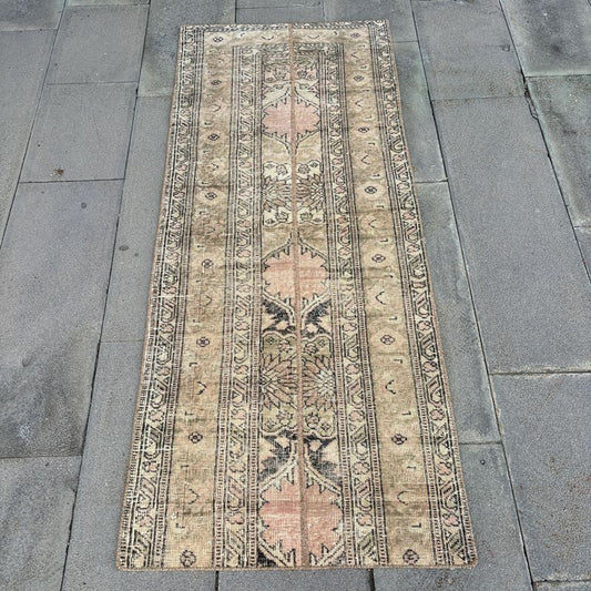Vintage Turkish Runner Rug 2.3 x 5.5 ft