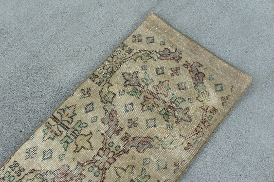 Vintage Turkish Mini Rug 1.6 x 3. 8ft
