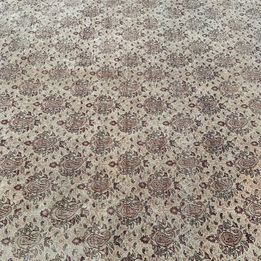XL Vintage Turkish Accent Area Rug 9.9 x 13 ft
