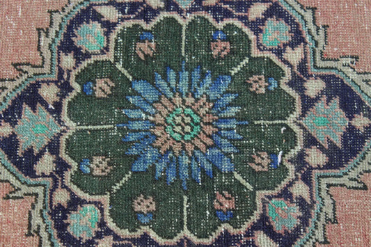 Vintage Turkish Accent Area Rug 3.2 x 6.6 ft