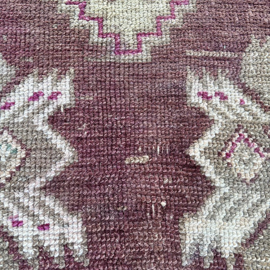 Vintage Turkish Mini Rug 1.5 X 2.8 ft