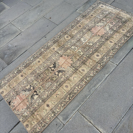 Vintage Turkish Runner Rug 2.3 x 5.5 ft