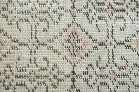 Vintage Turkish Runner Rug 2.4 x 9.9 ft