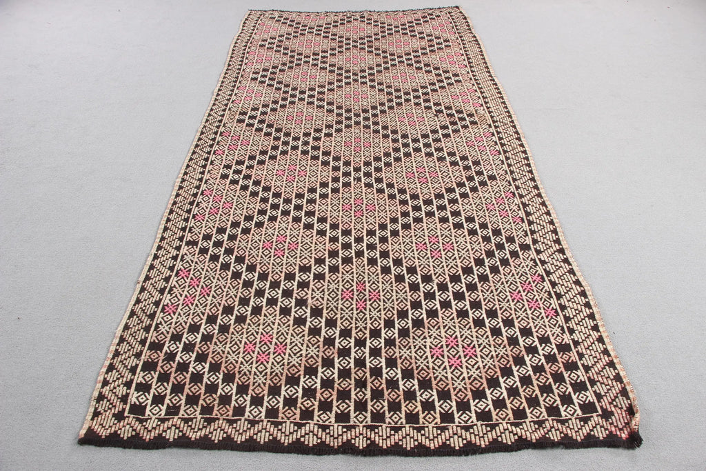 XL Vintage Turkish Accent Area rug 4.5 x 9.3 ft