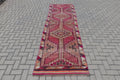 Vintage Turkish Runner rug 3.1 x 10.6 ft