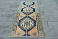 Vintage Turkish Runner Rug 3.3 x 7.2 ft