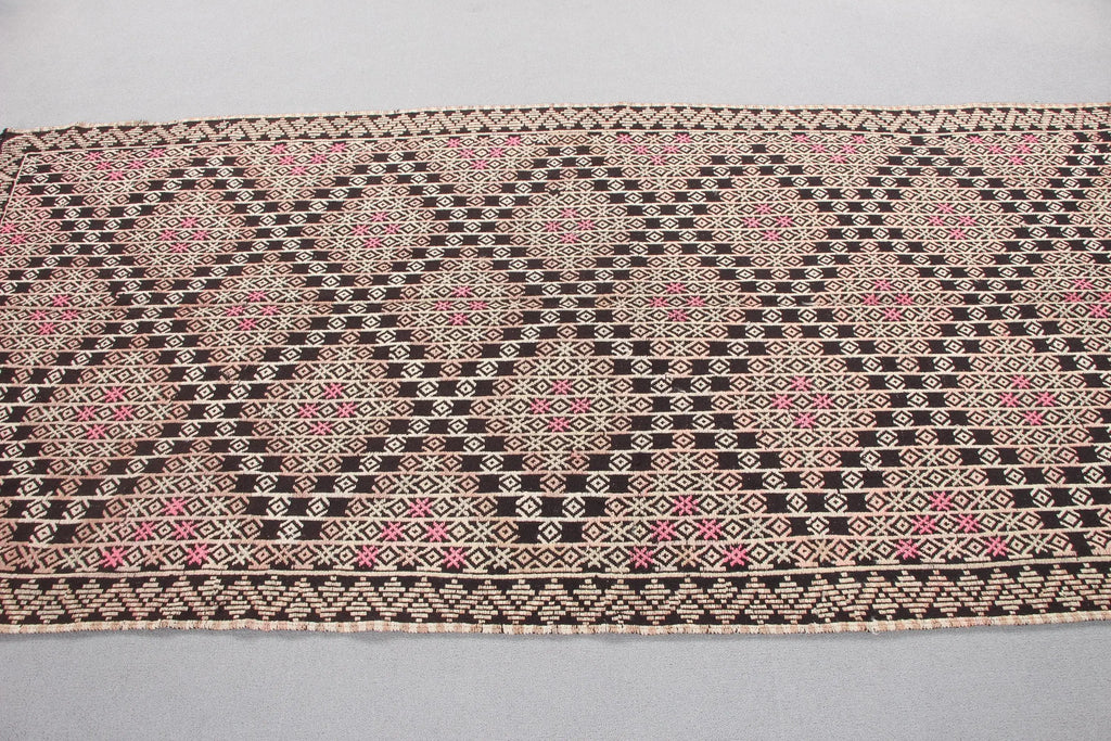 XL Vintage Turkish Accent Area rug 4.5 x 9.3 ft