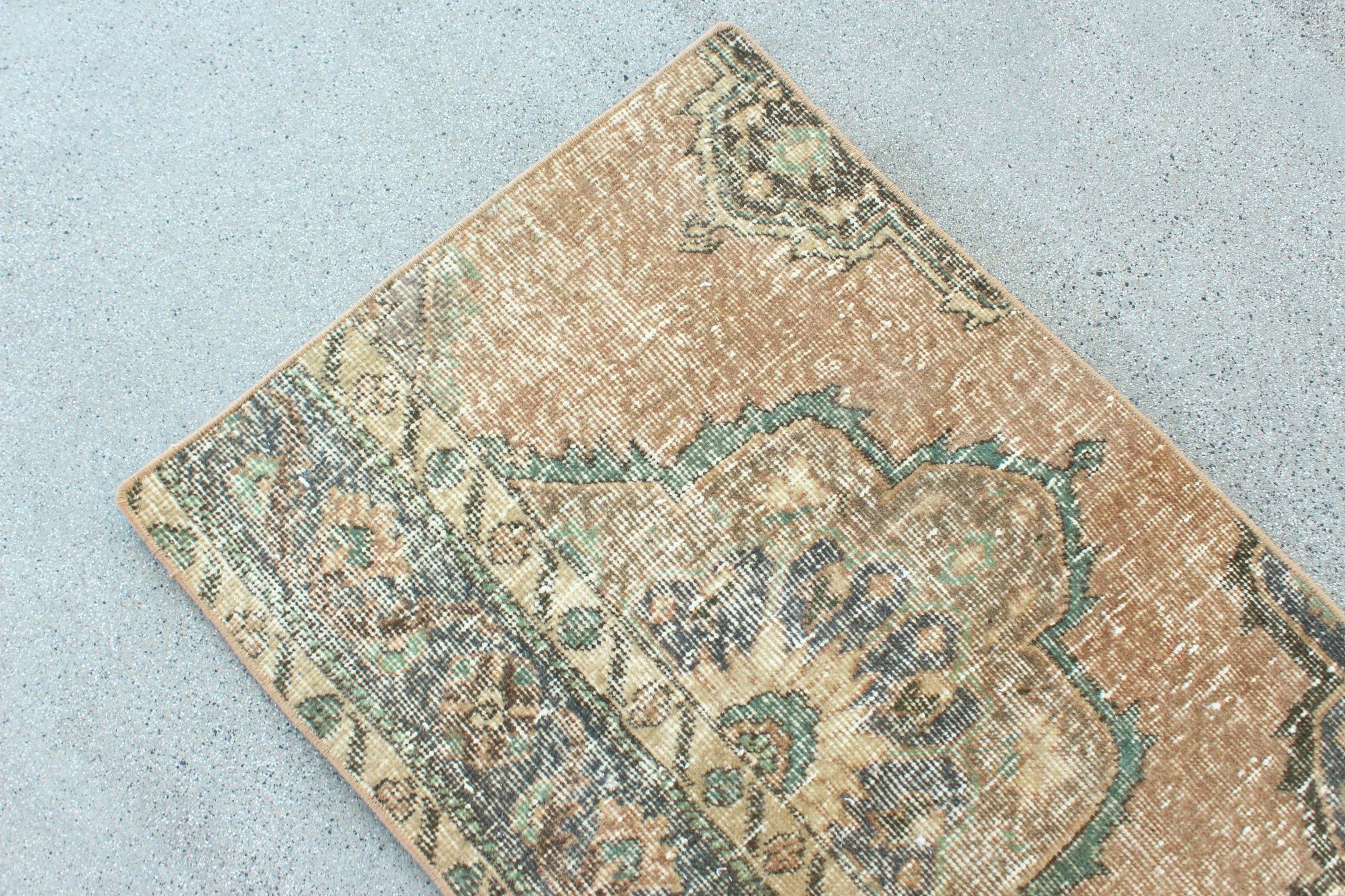 Vintage Turkish Mini Rug 1.9 x 3.3 ft