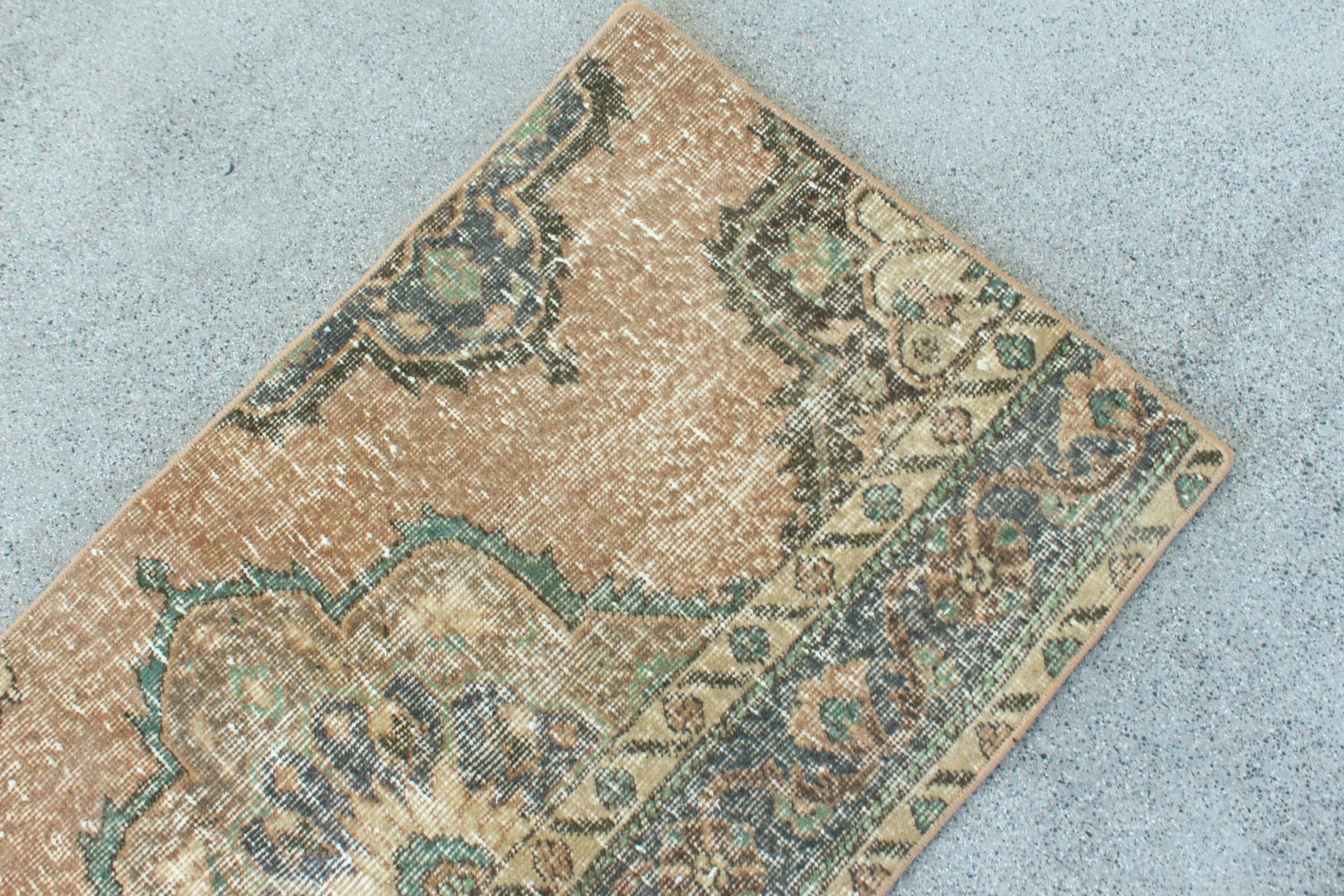 Vintage Turkish Mini Rug 1.9 x 3.3 ft