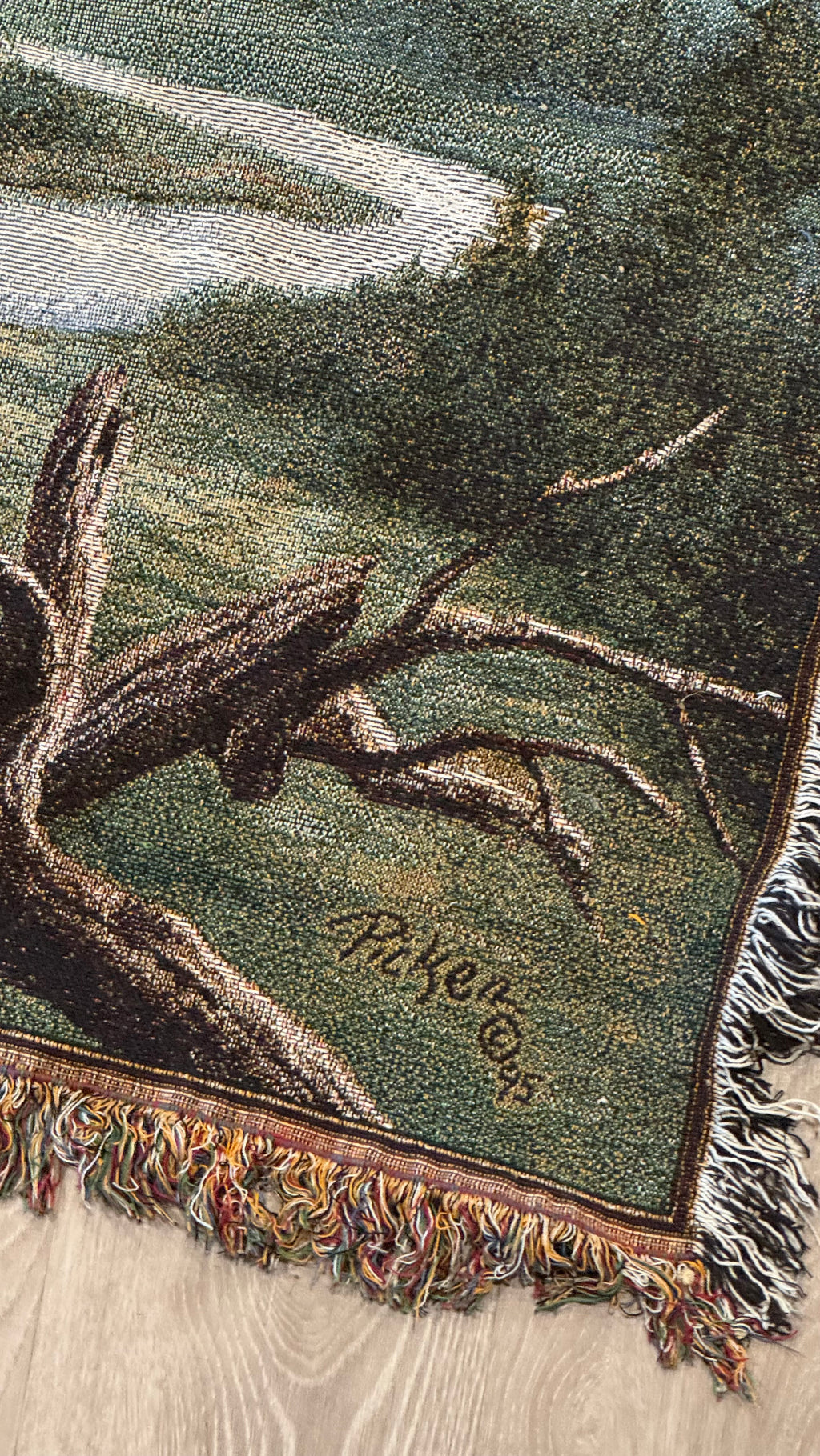 Golden Eagle Tapestry Blanket