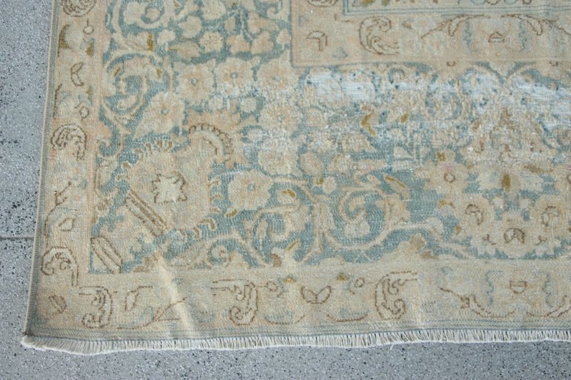 XL Vintage Turkish Accent Area Rug 9.5 x 13.3 ft