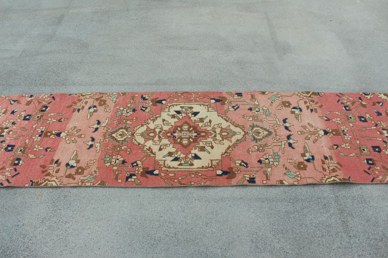 Vintage Turkish Runner Rug 2.1 x 9.2 ft