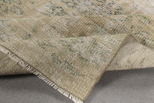 Vintage Turkish Accent Area rug 3.6 x 7.3 ft