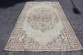 XL Vintage Turkish Accent Area Rug 5.8 x 9.2 ft