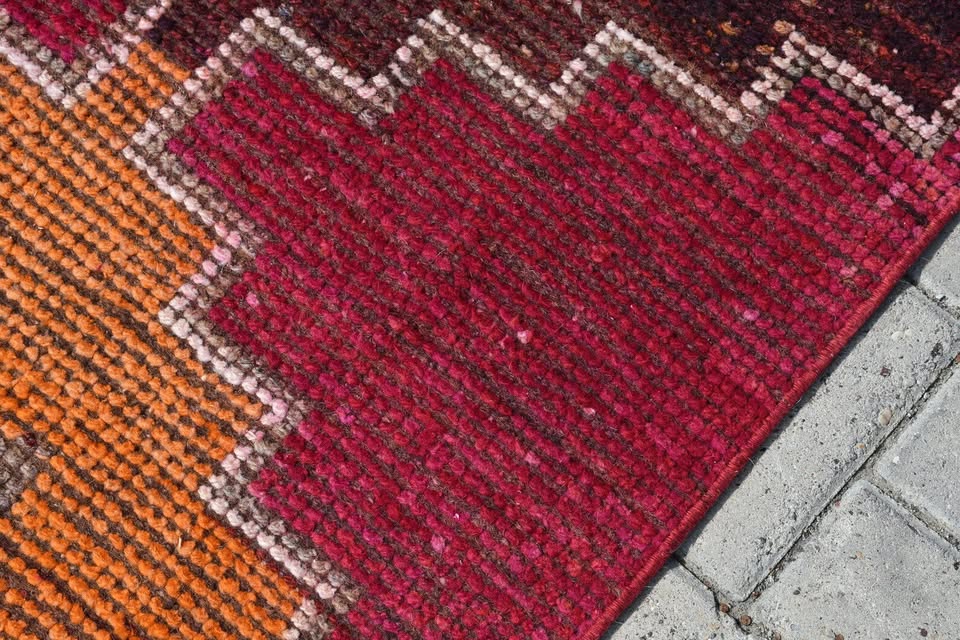 Vintage Turkish Runner Rug 2.6 x 9.3 ft