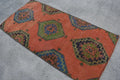 Vintage Turkish Accent Area rug 3.1 x 6.4 ft