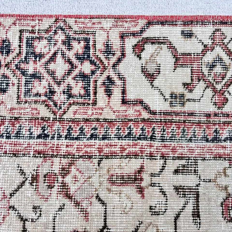 XL Vintage Turkish Accent Area Rug 6.2 x 10.5 ft