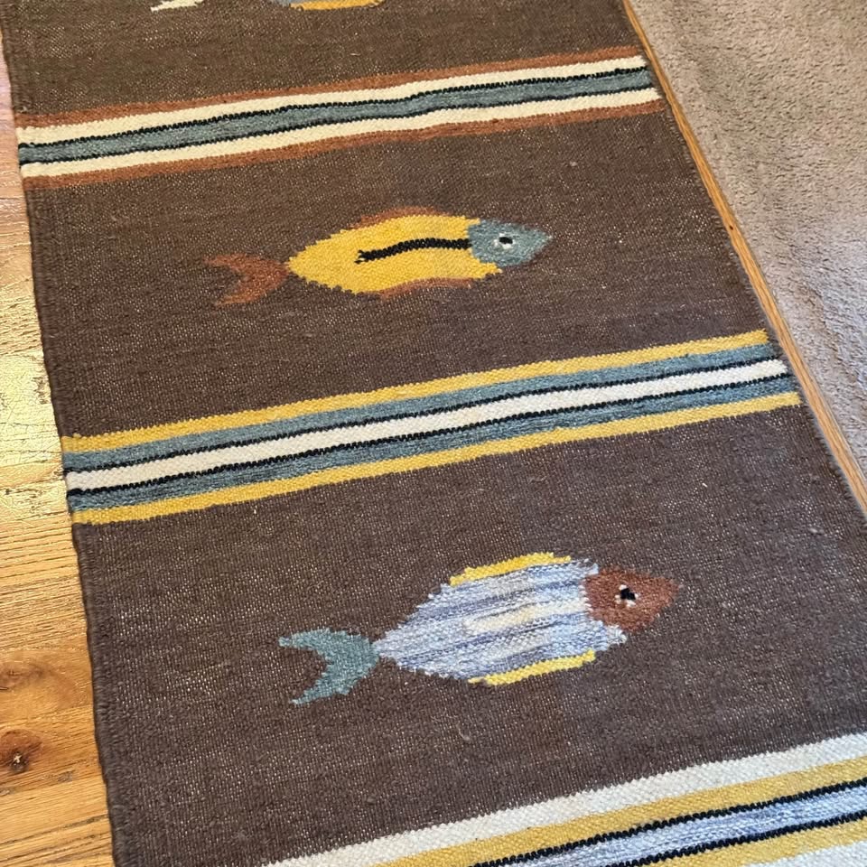 Handwoven Kilim Runner Rug 2.1 x 6 ft