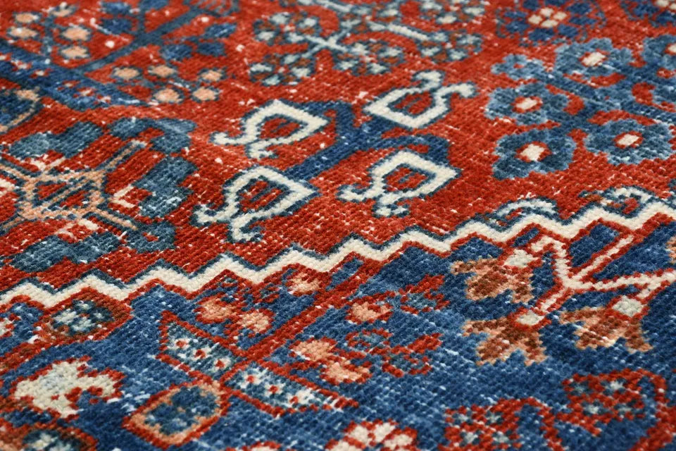 Vintage Persian Accent Area Rug 3.2 x 6.4 ft