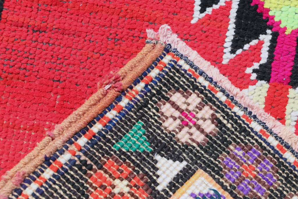 Vintage Turkish Runner Rug 2.7 x 9.7 ft