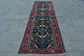 Vintage Persian Runner Rug 3.2 x 9.7 ft