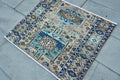 Vintage Turkish Mini Rug 2.5 x 3.1 ft