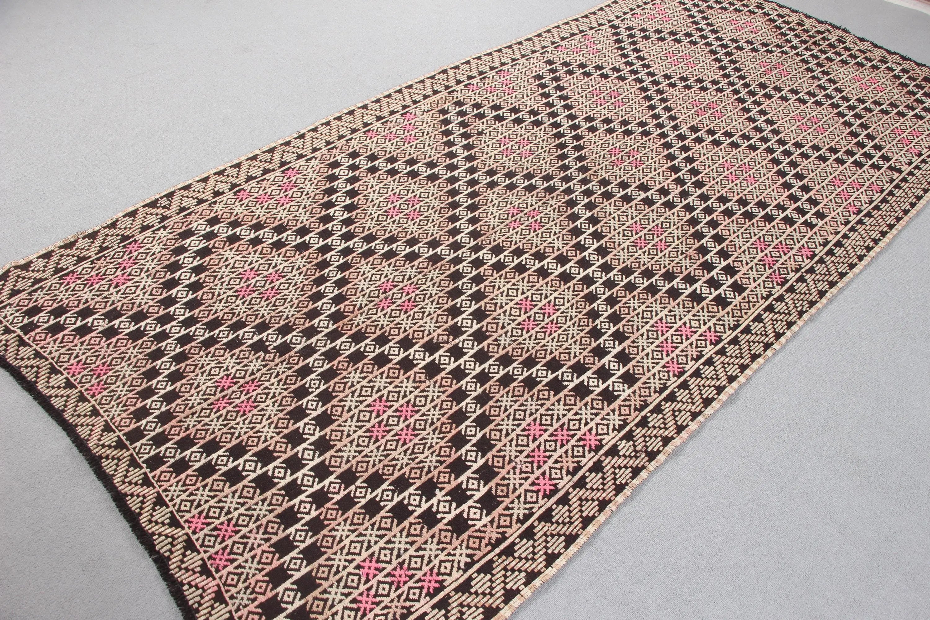 XL Vintage Turkish Accent Area rug 4.5 x 9.3 ft