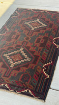 Vintage Persian Accent Area Rug 2.8 x 4.7 ft