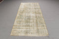 Vintage Turkish Accent Area rug 3.6 x 7.3 ft