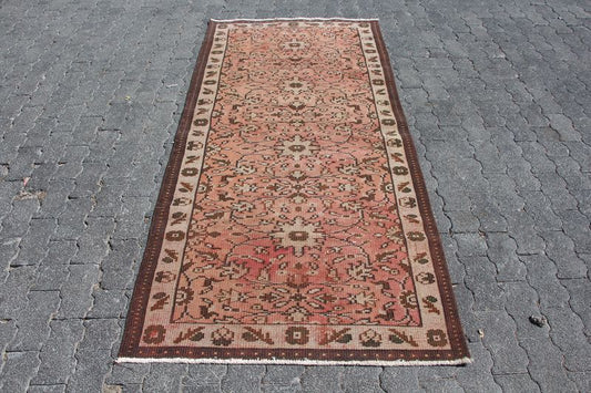 Vintage Turkish Runner Rug 3.4 x 7.2 ft