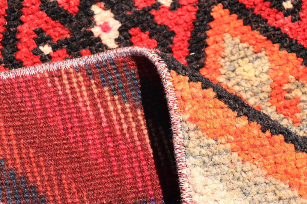 Vintage Turkish Runner Rug 2.6 x 12.6 ft