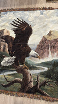 Golden Eagle Tapestry Blanket