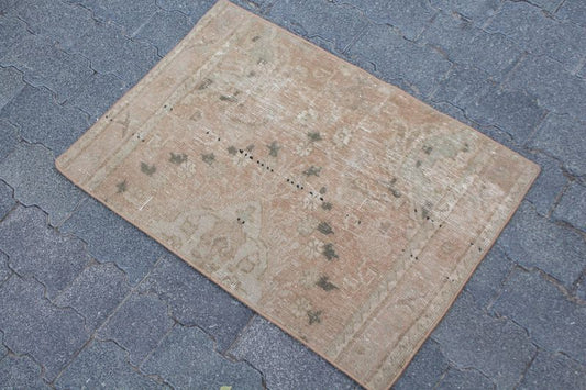 Vintage Turkish Mini Rug 1.7 x 2.6 ft