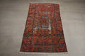 Vintage Turkish Accent Area rug 3.6 x 6.7 ft