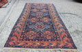 XL Vintage Soumak Accent Area Rug 5.5 x 12.1 ft