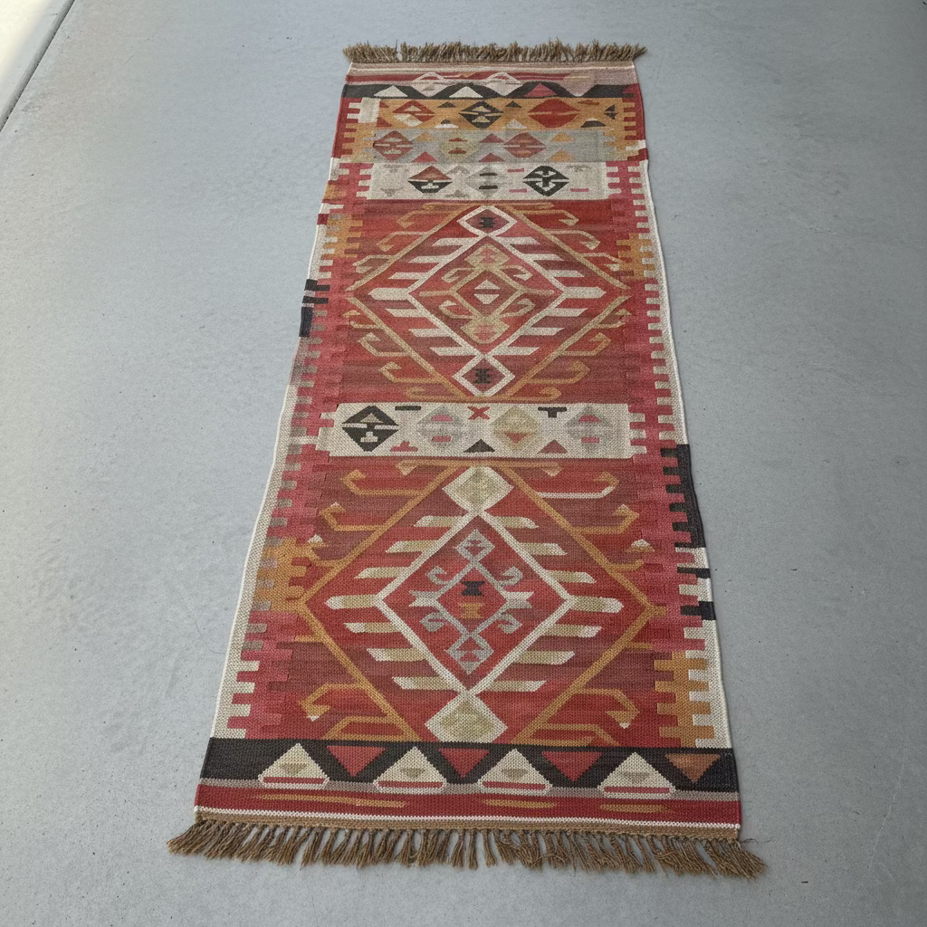 Vintage Turkish Runner Rug 2.5 x 8.7 ft