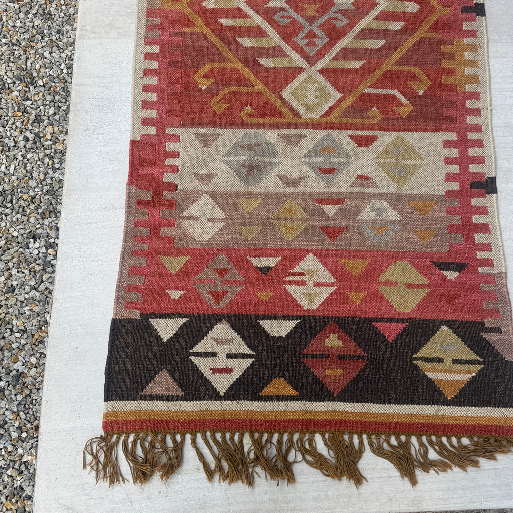 Vintage Turkish Runner Rug 2.5 x 8.7 ft