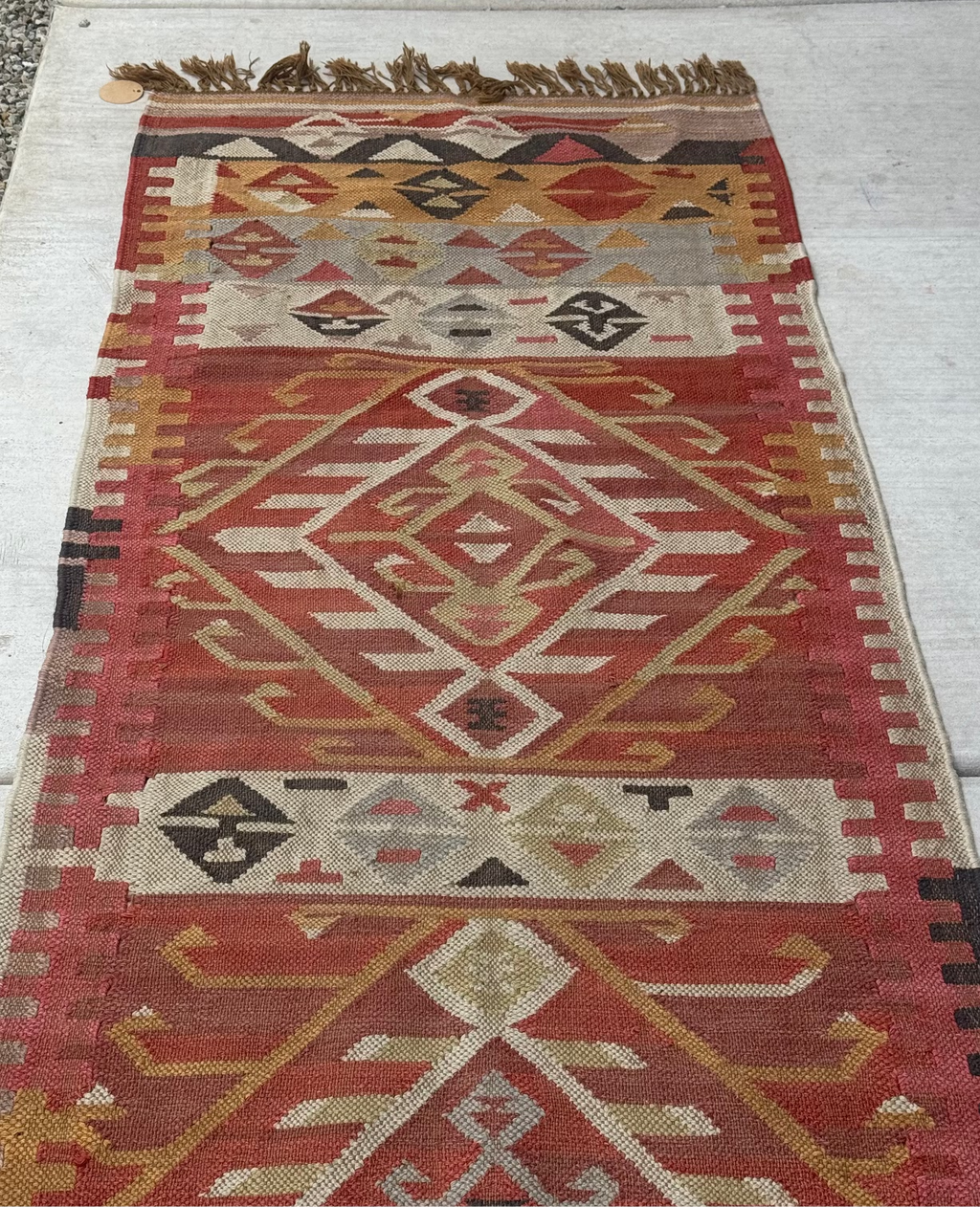 Vintage Turkish Runner Rug 2.5 x 8.7 ft