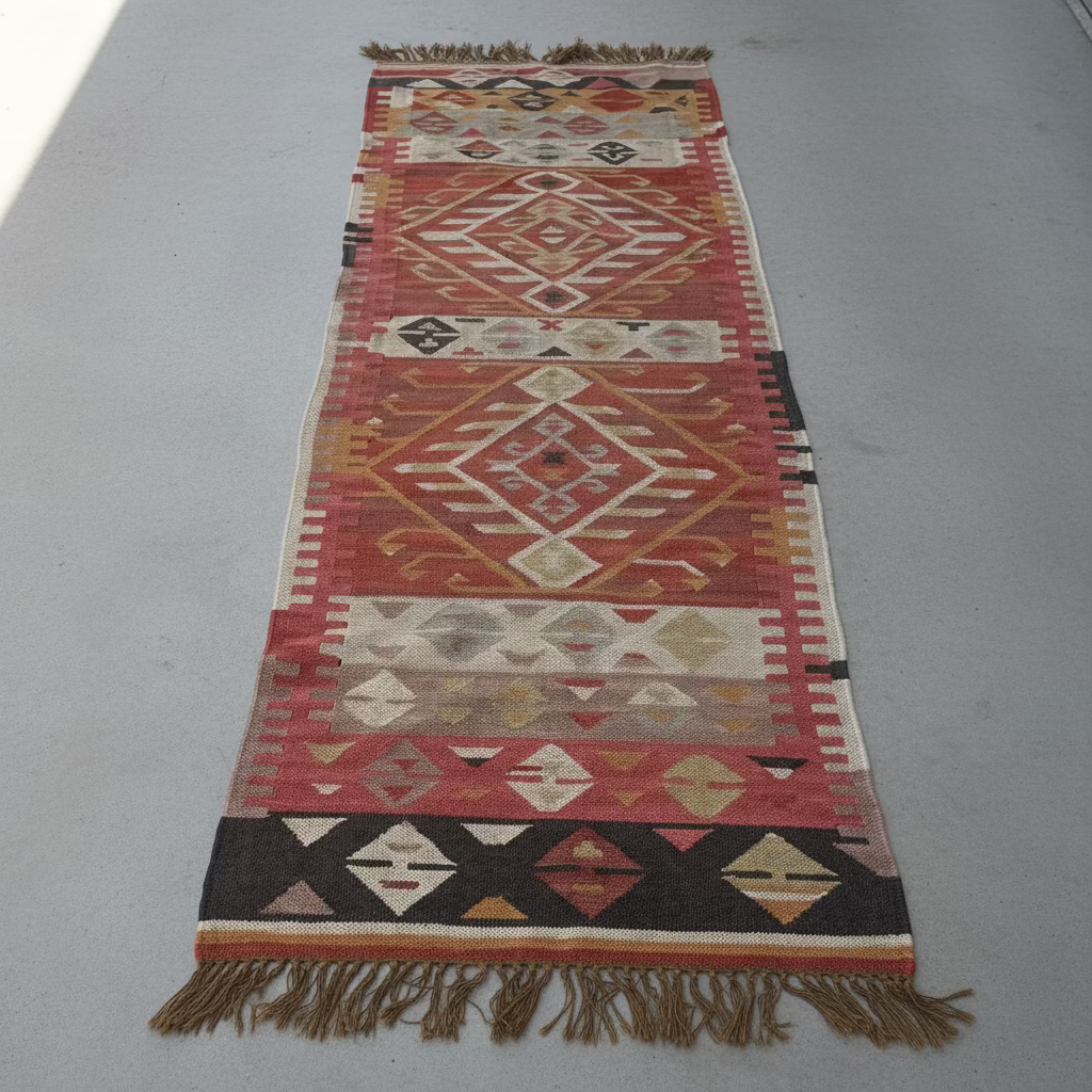 Vintage Turkish Runner Rug 2.5 x 8.7 ft
