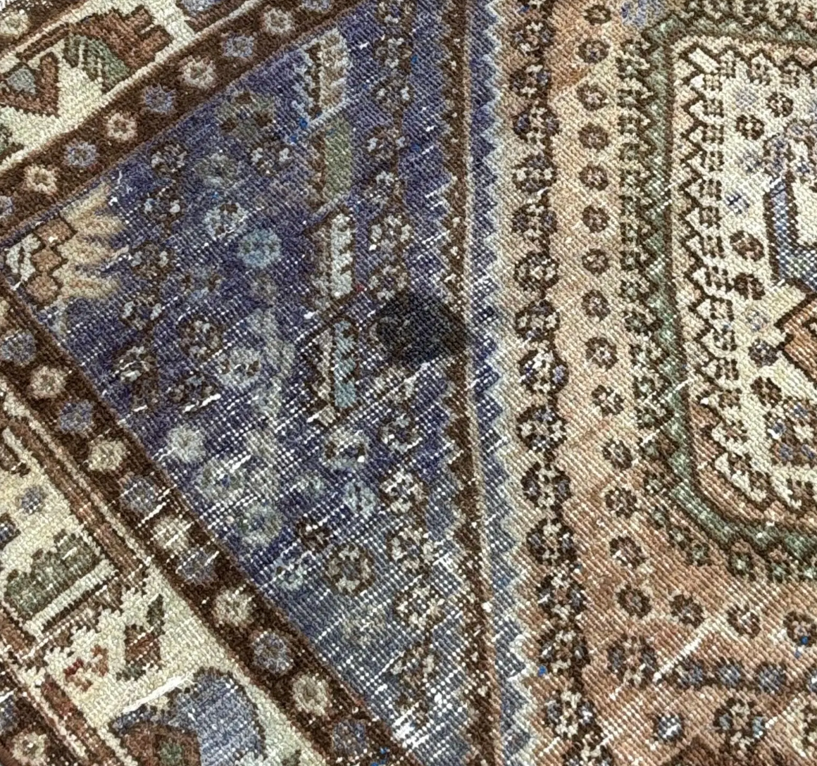 Vintage Persian Accent Area Rug 4.8 x 6.9 ft