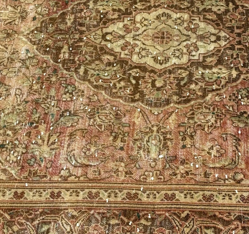 XL Vintage Persian Accent Area Rug 6.2 x 9 ft