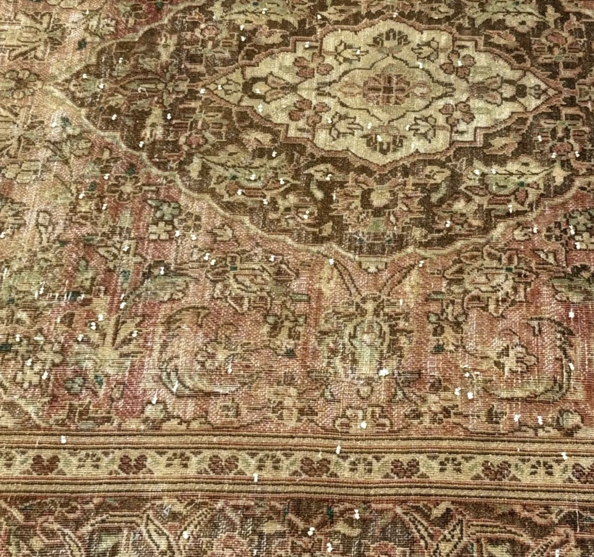 XL Vintage Persian Accent Area Rug 6.2 x 9 ft