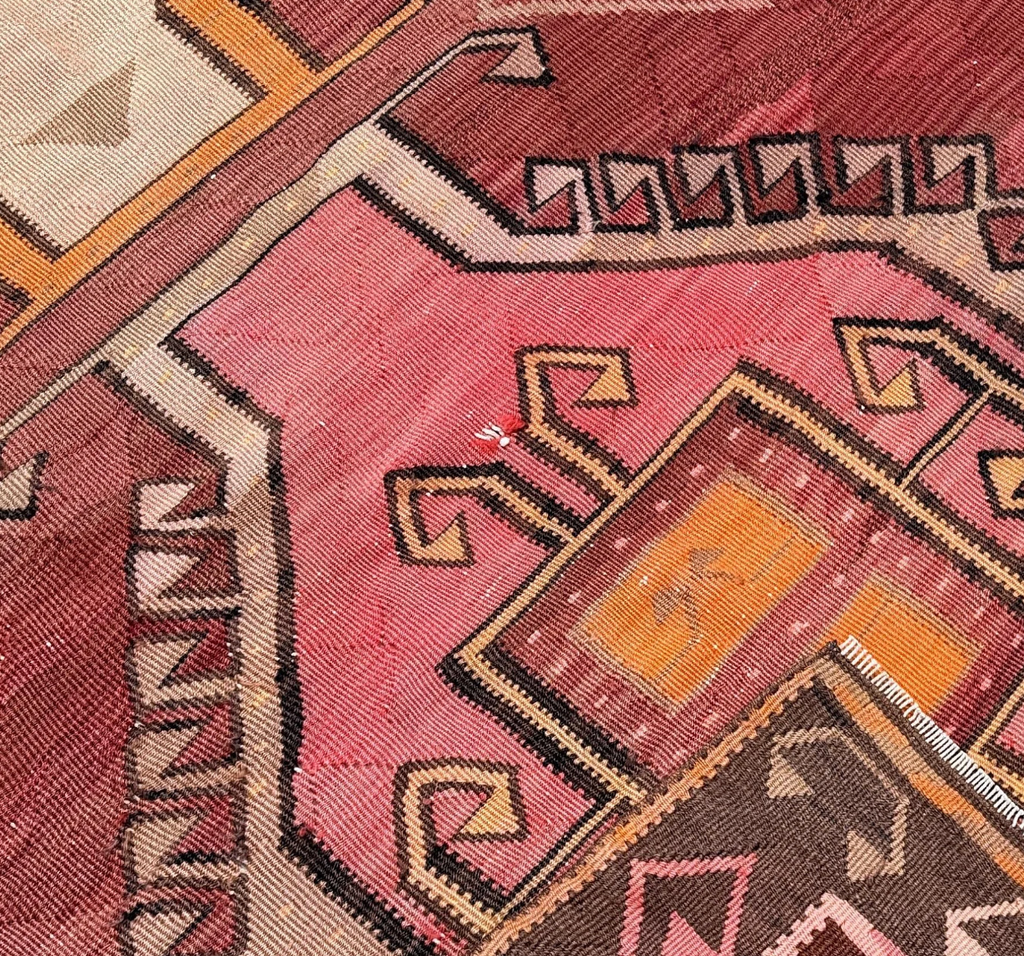 XL Vintage Turkish Accent Area Rug 5 x 12.5 ft