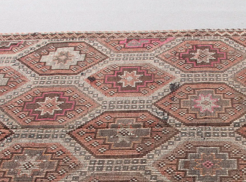 XL Vintage Turkish Accent Area Rug 5.2 x 9 ft