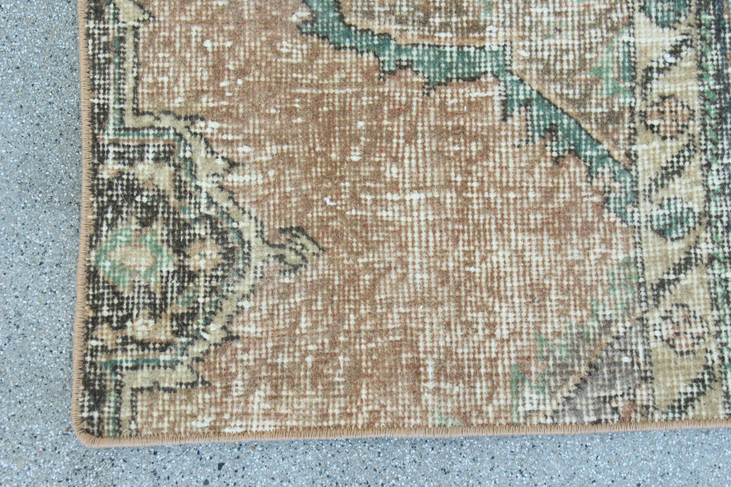 Vintage Turkish Mini Rug 1.9 x 3.3 ft