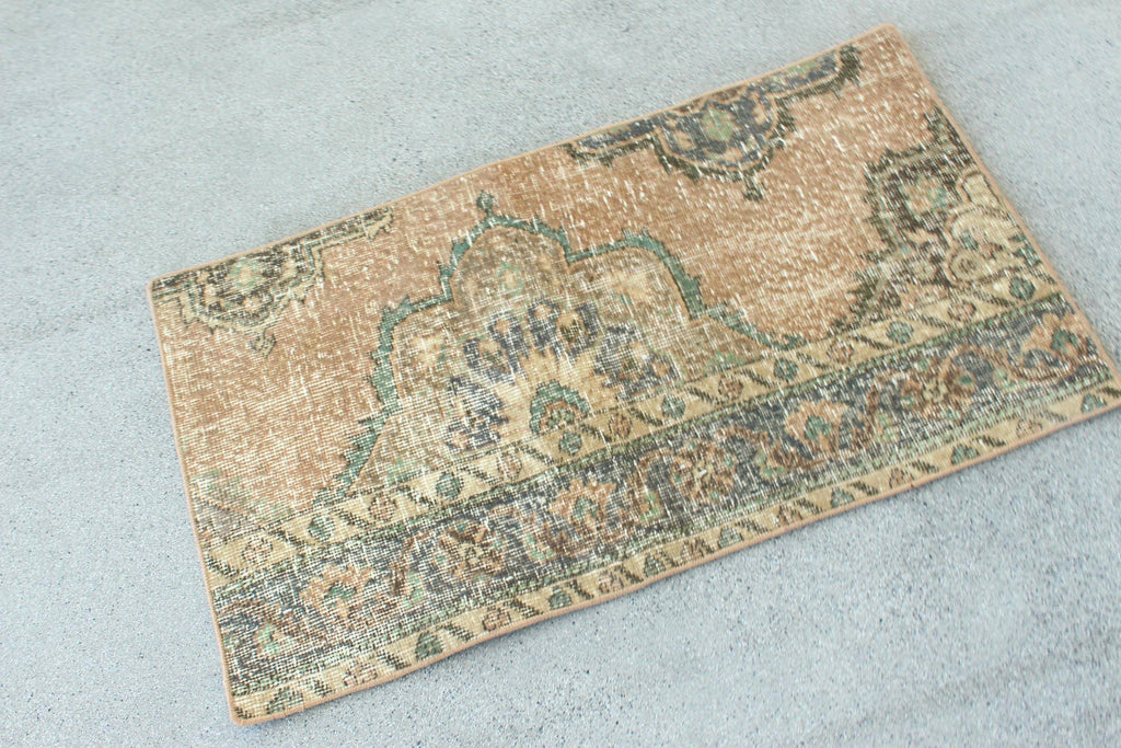 Vintage Turkish Mini Rug 1.9 x 3.3 ft
