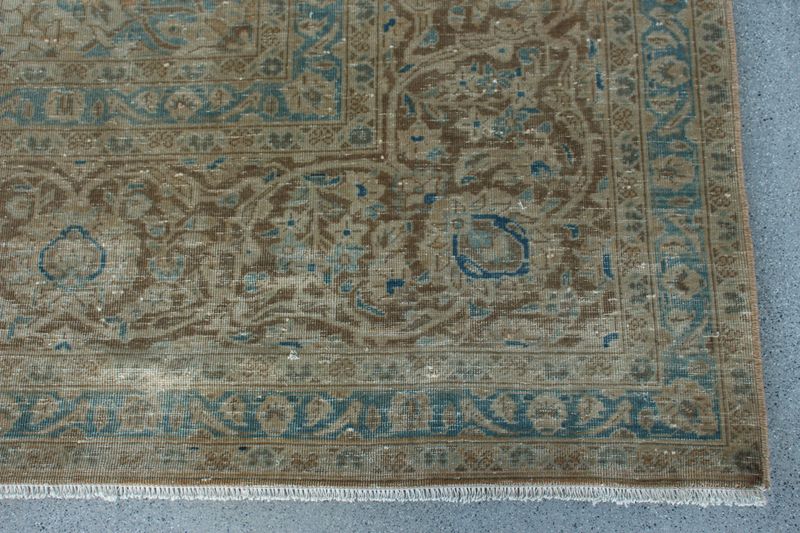 XL Vintage Turkish Accent Area Rug 10.2 x 13.6 ft