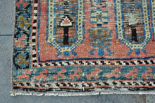 Vintage Turkish Runner Rug 1.9 x 8.4 ft