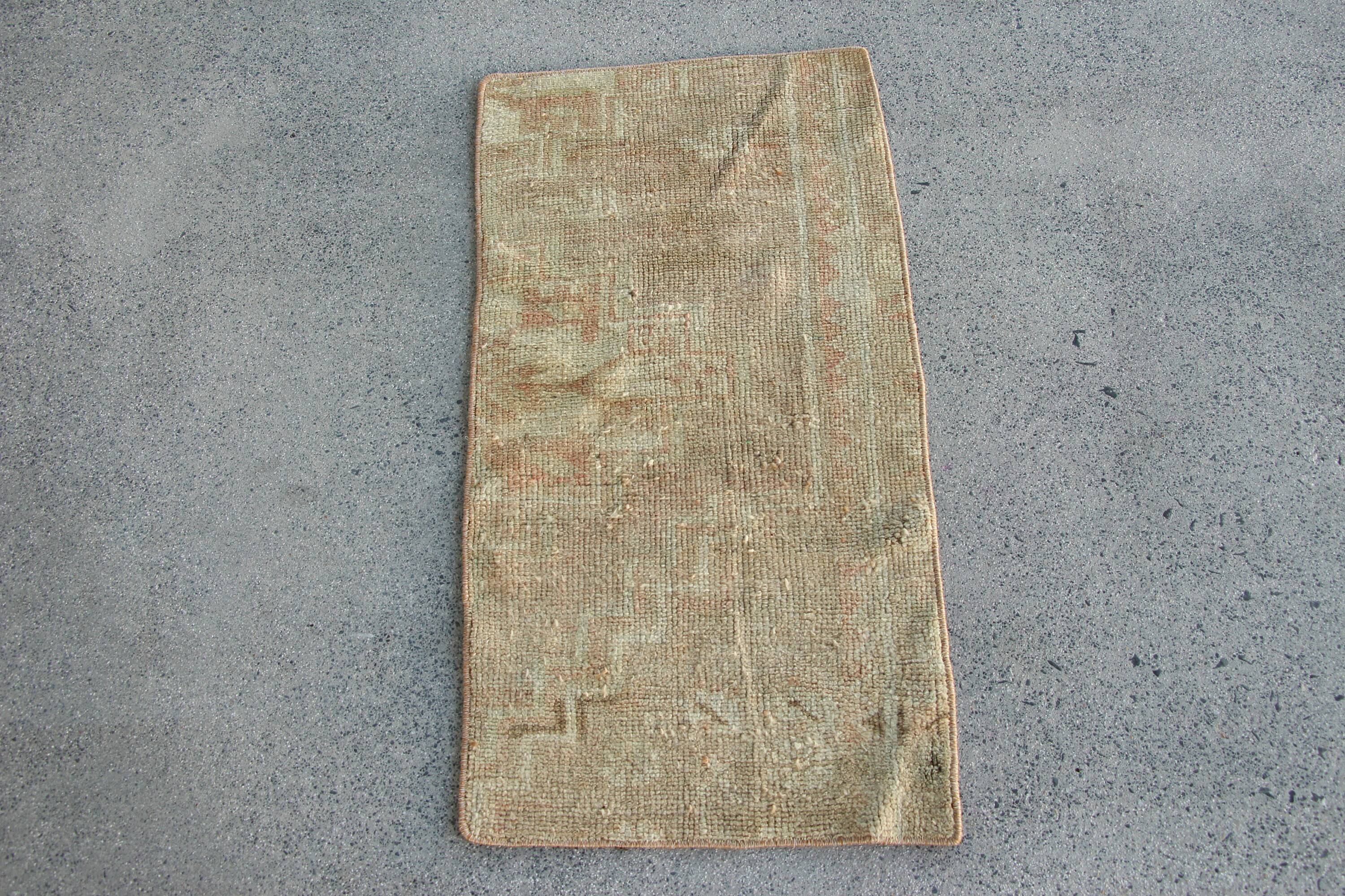 Vintage Turkish Mini Rug 1.4 x 2.9 ft