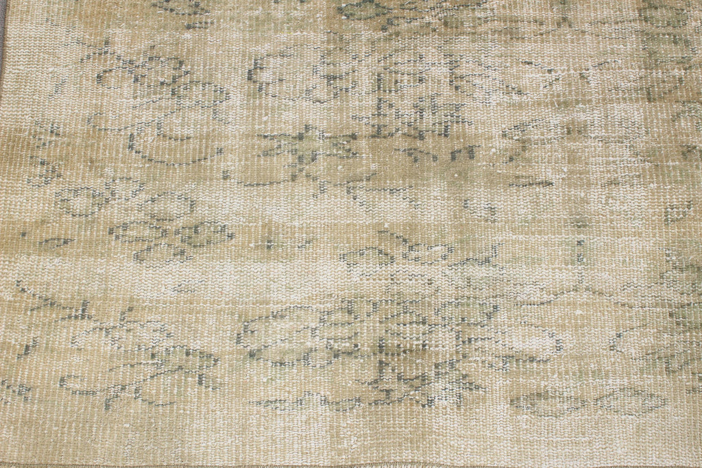 Vintage Turkish Accent Area rug 3.6 x 7.3 ft